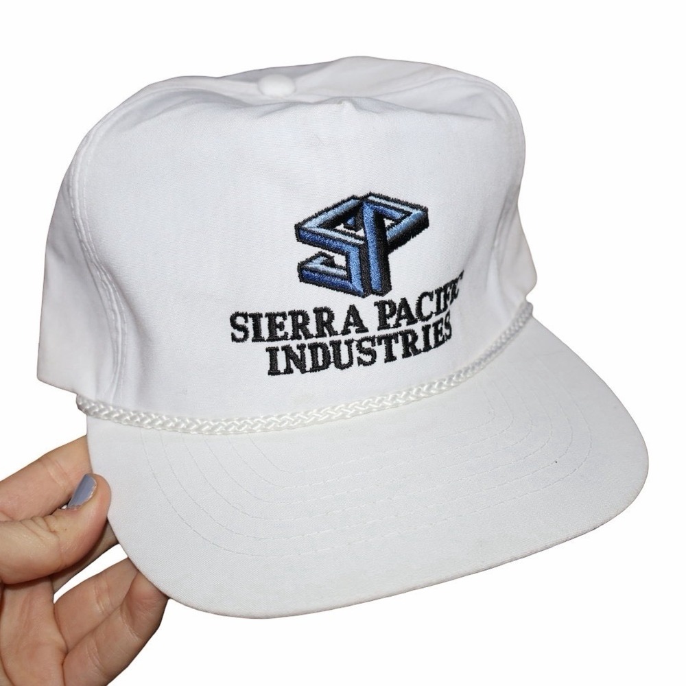 vintage white trucker hat‎ Sierra Pacific Industries. Rope Brim